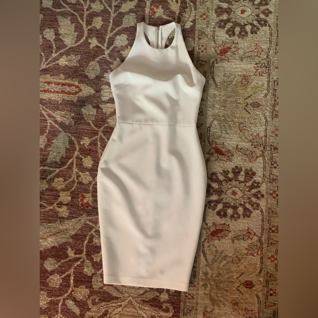 Likely Cream Fitted Dress.